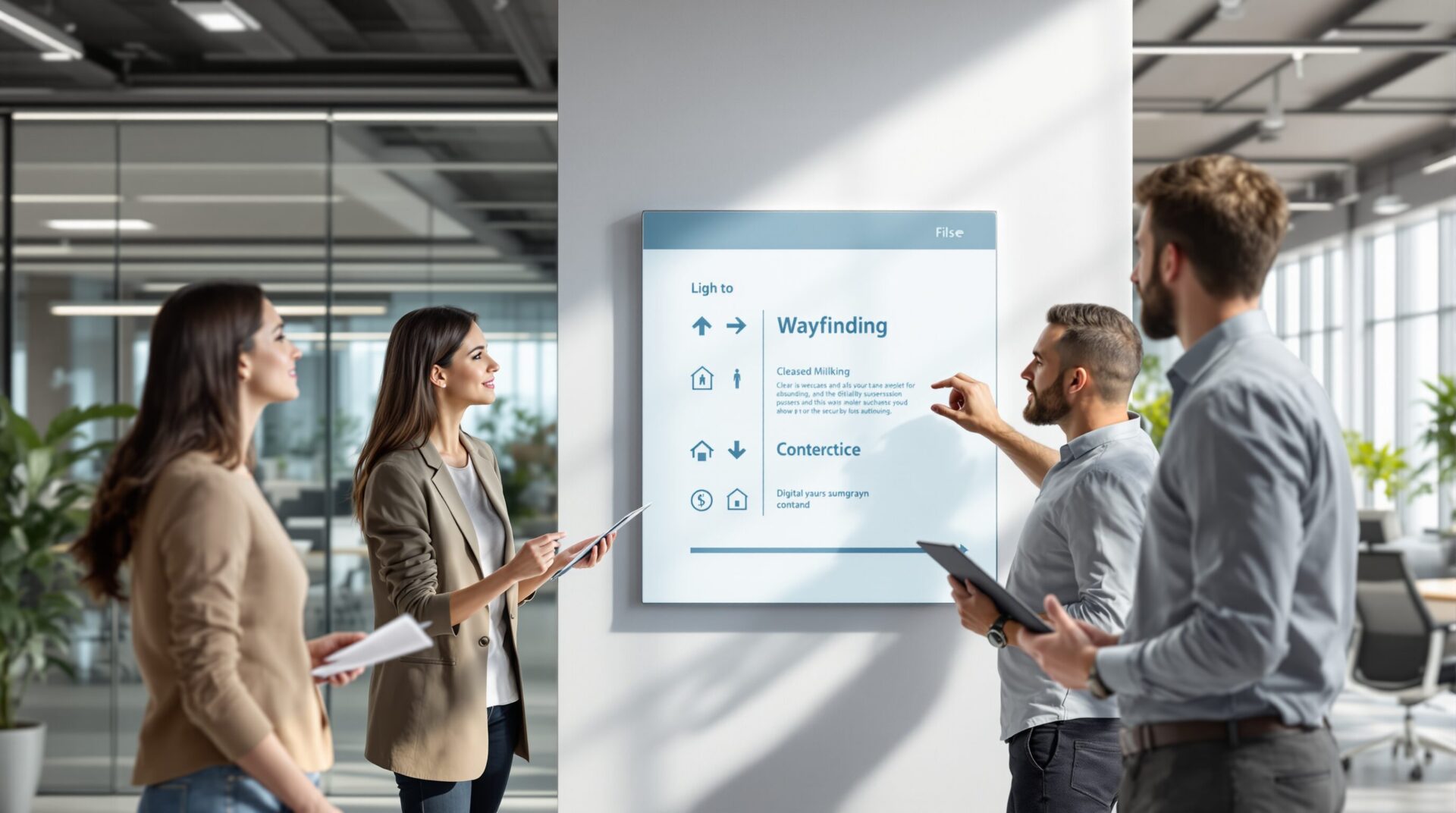 Comment penser une signalétique intérieure efficace dans les locaux professionnels ?