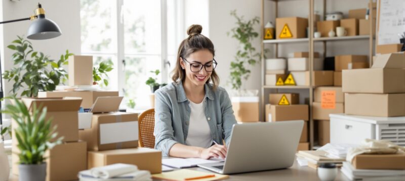 travailler à domicile emballage