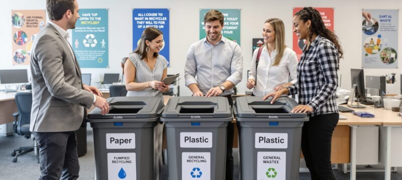 Poubelle de tri en entreprise : pourquoi la sensibilisation des employés change tout ?