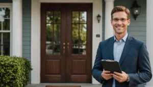 vendeur en porte a porte