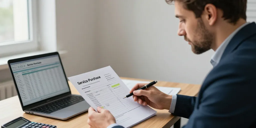 achat prestation de service compte comptable