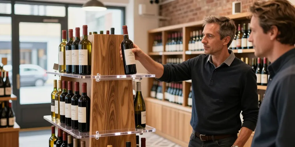 presentoir bouteille de vin