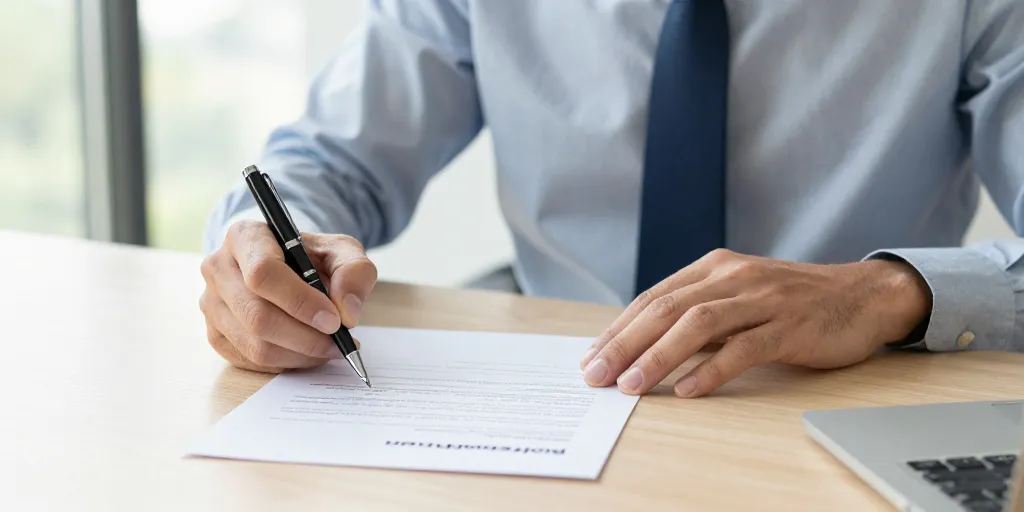 lettre de résiliation du contrat de travail