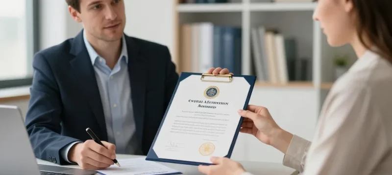 certificat du dépositaire