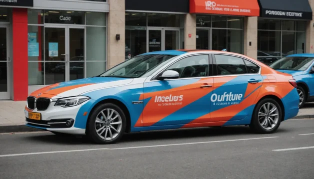 covering voiture publicitaire