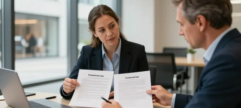 différence entre bail professionnel et bail commercial
